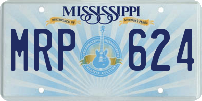 MS license plate MRP624