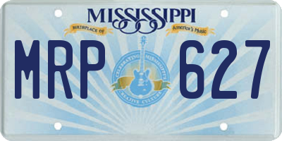 MS license plate MRP627