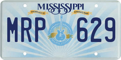 MS license plate MRP629