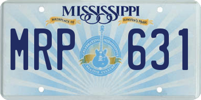 MS license plate MRP631