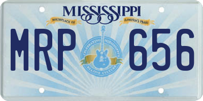 MS license plate MRP656