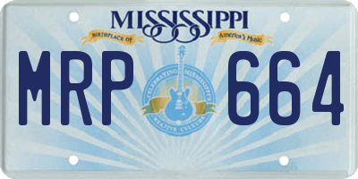 MS license plate MRP664