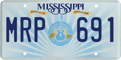 MS license plate MRP691