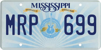 MS license plate MRP699