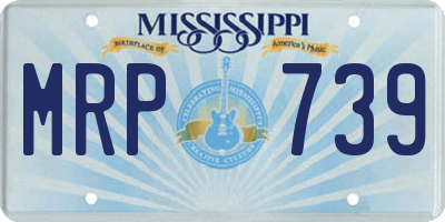 MS license plate MRP739