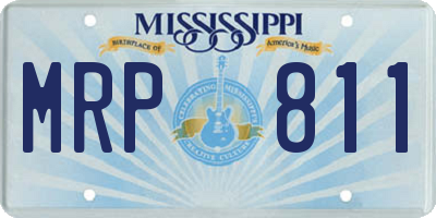 MS license plate MRP811