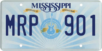 MS license plate MRP901
