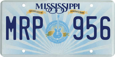 MS license plate MRP956