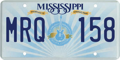 MS license plate MRQ158