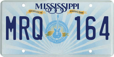 MS license plate MRQ164