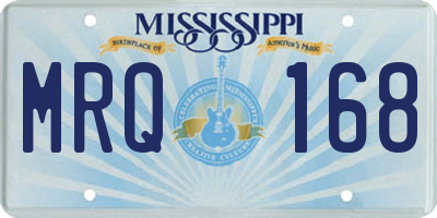 MS license plate MRQ168