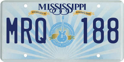 MS license plate MRQ188