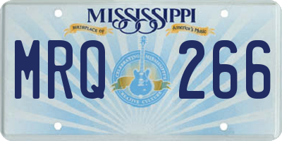MS license plate MRQ266