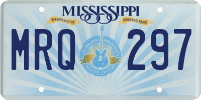 MS license plate MRQ297