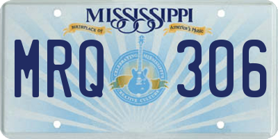 MS license plate MRQ306