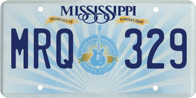MS license plate MRQ329