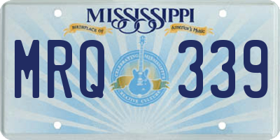 MS license plate MRQ339