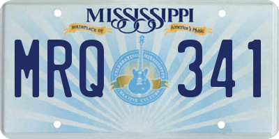 MS license plate MRQ341