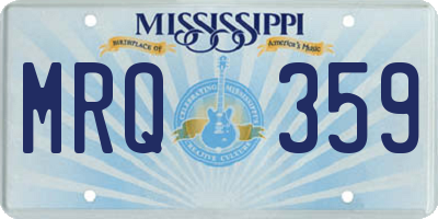 MS license plate MRQ359