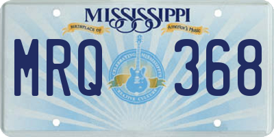 MS license plate MRQ368