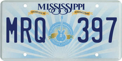MS license plate MRQ397