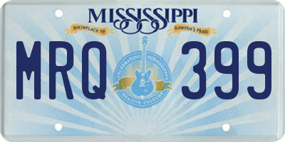 MS license plate MRQ399