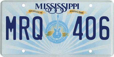 MS license plate MRQ406