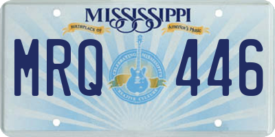 MS license plate MRQ446