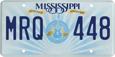 MS license plate MRQ448