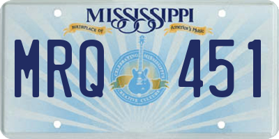 MS license plate MRQ451