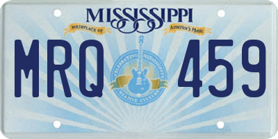 MS license plate MRQ459