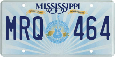 MS license plate MRQ464