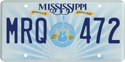 MS license plate MRQ472