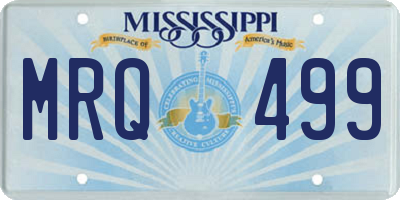 MS license plate MRQ499