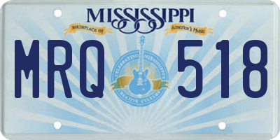 MS license plate MRQ518