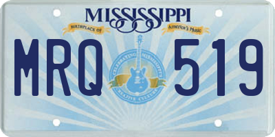MS license plate MRQ519