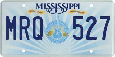 MS license plate MRQ527