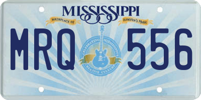 MS license plate MRQ556
