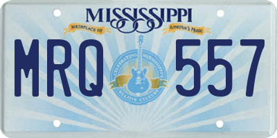 MS license plate MRQ557