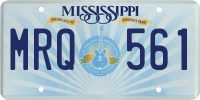 MS license plate MRQ561