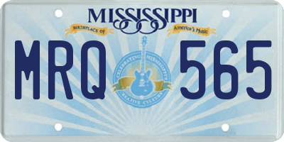 MS license plate MRQ565