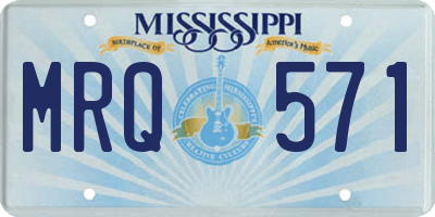 MS license plate MRQ571