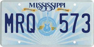 MS license plate MRQ573