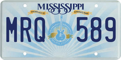 MS license plate MRQ589