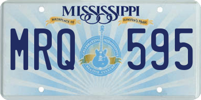 MS license plate MRQ595