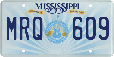 MS license plate MRQ609