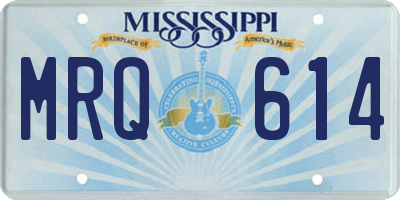 MS license plate MRQ614