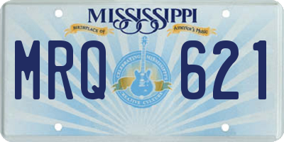 MS license plate MRQ621