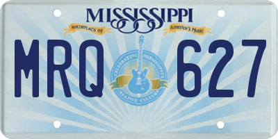 MS license plate MRQ627