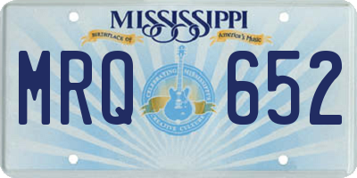 MS license plate MRQ652